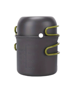 Camping Cookware Set with Foldable Pot & Skillet