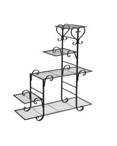 Levede Plant Stand Outdoor Indoor Metal Flower Pots Rack Corner Planter Shelf