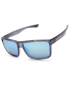 North Beach Moroko Crystal Blue/Blue Mirror Polarised Unisex Sunglasses 70632