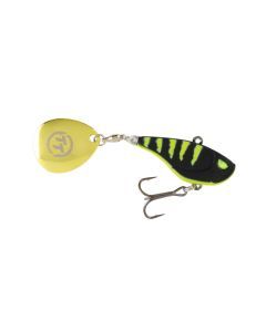 TT Lures Flashpoint+ 47mm Tail Spinner Vibe Lure - BLACKTREUSE