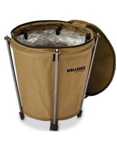 Collapsible 20L Outdoor Camping Trash Bin Waste Container Khaki