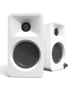 Kanto ORA 100W Powered Reference Desktop Computer Speakers with Bluetooth 5.0 White
