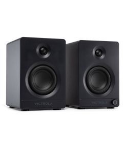 Victrola Tempo Bookshelf Speakers - Black