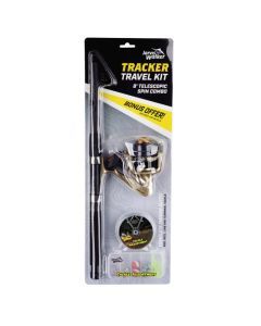 Jarvis Walker 8ft Tracker Telescopic 4-8kg Fishing Rod and Reel and Tackle Kit