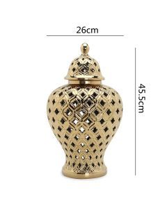 Elegant Handmade Ceramics Hollow Out Vase