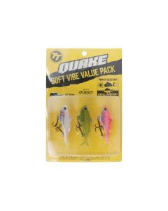 TT Lures 50mm Quake Soft Vibe Value Pack - 3 Lure Multi-Pack