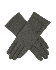 Dents Women's Touchscreen Mid-Arm Thermal Gloves - Charcoal