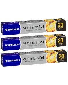 Hercules Aluminium Foil 20mtr x3