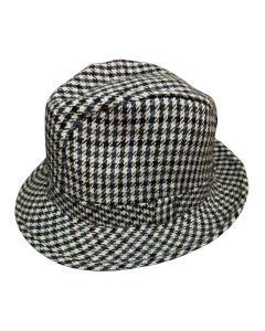 Failsworth Stafford Tweed Hat Trilby Wool Blend Winter Made in UK Snap Brim - Mixed Tweed