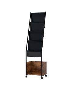 Levede 4-Tier Record Player Stand Storage Rack Holder Up to 100 Albums Magazine