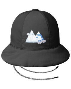 Kangol Stay Puffed Casual Bucket Hat - Black (Foldable Winter Cap)