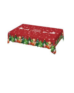 Transform Your Table with 1pc Merry Christmas Polyester Tablecloth