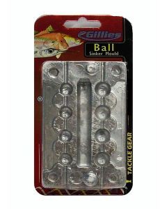 Gillies Small Ball Sinker Mould Combo - Makes 8 Ball Sinkers at a Time