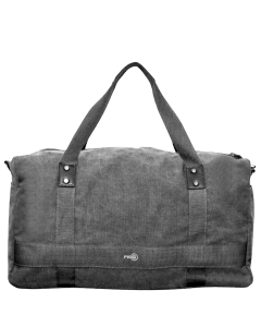 FIB 52cm Canvas Travel Duffle Bag - Black (Casual Duffel)