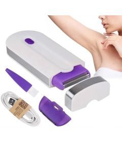 Painless Hair Removal Kit Women Electric Shaver White