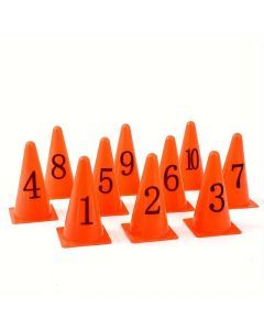 1-10 Number Training Cones Set with Bag
