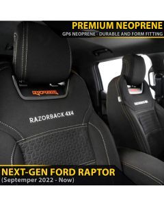 Ford Next-Gen Raptor Premium Neoprene 2x Front Row Seat Covers