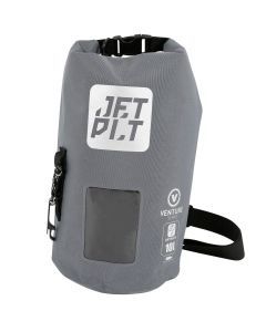 Jetpilot Venture Grey 10L Roll-Top Waterproof DrySafe Dry Bag with Shoulder Strap