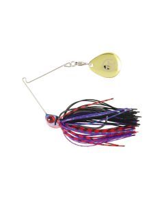 TT Lures 1/8oz Vortex+ Spinnerbait Fishing Lure - PURPLE NIGHTMARE