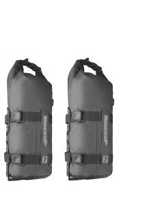 Waterproof 4L Bike Front Fork Bag PC Set with Mounting Base Black