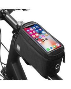 Sahoo Top Bar Water Resistant Phone & Storage Bike Bag (Black)
