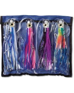 Williamson Big Game Catcher Kit  : 4 x 8" Rigged Trolling Lures in Lure Wrap