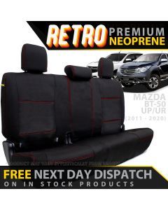 Mazda BT-50 UR Retro Premium Neoprene Rear Row Seat Covers (In Stock)