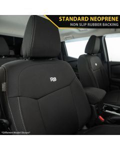 Toyota Hilux 8th Gen 48V V-Active (Cloth Seats) - SR & SR5 GP4 Neoprene 2x Front Row Seat Covers