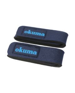 2 x Blue Okuma Fishing Rod Wraps - Secures Fishing Rods Together - Rod Straps