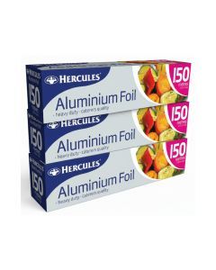 Hercules Aluminium Foil 150mtr x 30cm x3