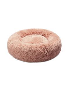 Pawz Pet Bed Cat Dog Donut Nest Calming Kennel Cave Deep Sleeping Pink L