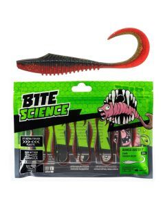 10 Pack of 3 Inch Bite Science Bunker Buster Soft Plastic Lures - Camo