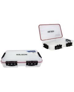 Large Wilson Deluxe Deep Waterproof Fishing Tackle Tray with 3 Compartments