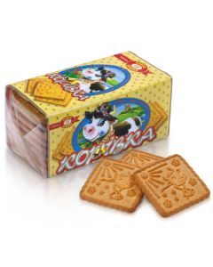 180g Korivka Baked Milk Biscuits w/ Butter Flavour Sugar Cookies - Product of Ukraine