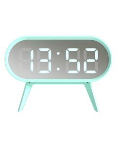 Newgate Space Hotel Cyborg Led Alarm Clock Blue