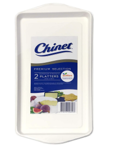 2 Piece Chinet Premium Platters (Superior Strength)