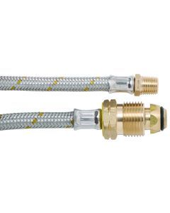 6mm SS Pigtail 1/4" I/Flare x POL 600mm