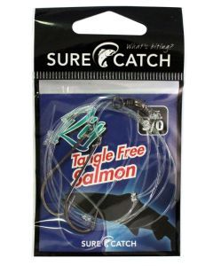 Surecatch Size 3/0 Tangle Free Salmon Rig with Chemically Sharpened Hooks