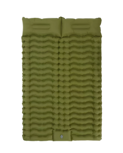 Double Self-Inflating Sleeping Pad Pillows Green