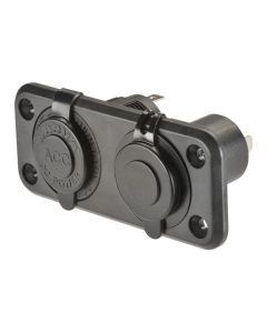 Narva 81170BL Heavy-Duty Twin Accessory/USB/USB-C Socket