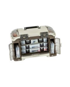 Plano 767 Angled Tackle System - 5 Tray Fishing Tackle Box & Tackle Wallet