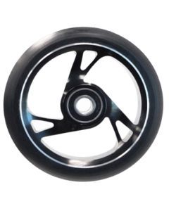 Scooter Wheel Alloy 125mm with Abec 9 Bearing (Black)