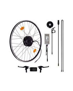 27.5" Das-Kit E-Bike Conversion Kit, 36V 250W, Das-Kit X15 rear Motor, C7-Display, for Freewheel