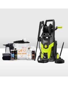 2700W Peak High Pressure Washer Cleaner Green 4200PSI + 10PCS Car Cleaning Kit