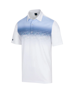 Greg Norman Canyon Cactus Mens Golf Polo Shirt - White