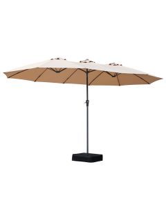 Centra Big Patio Umbrella Twin Outdoor Garden Pool Sun Shade Stand Double-Sided