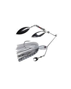 Zerek Infinity Blade 28gm Spinnerbait Lure with Willow Blades - Silver Lumo