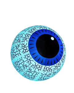 Haunting Hues: Inflatable Ghost Eyeball with Color-Changing LED