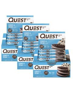 Quest Cookies & Cream Protein Bars 12x60g x3