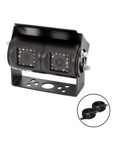 SafetyDave Non-AHD Black Dual Camera (120° and 45° viewing angles) With 2x15m Heavy Duty 3 in 1 Camera Cable